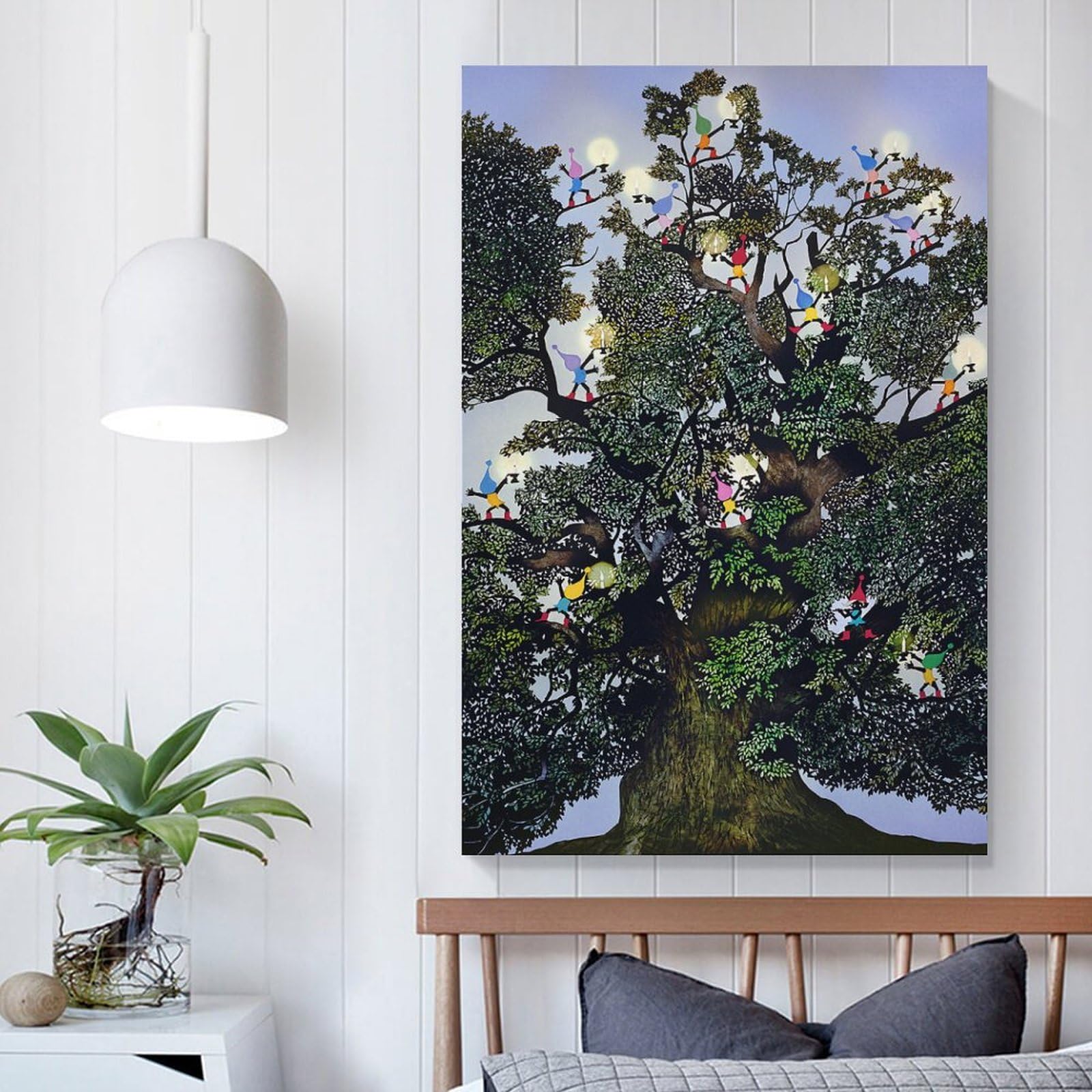 Amazon.co.jp: 藤城清治 大クス癒しの祈り 絵画 ポスター 工芸品の装飾